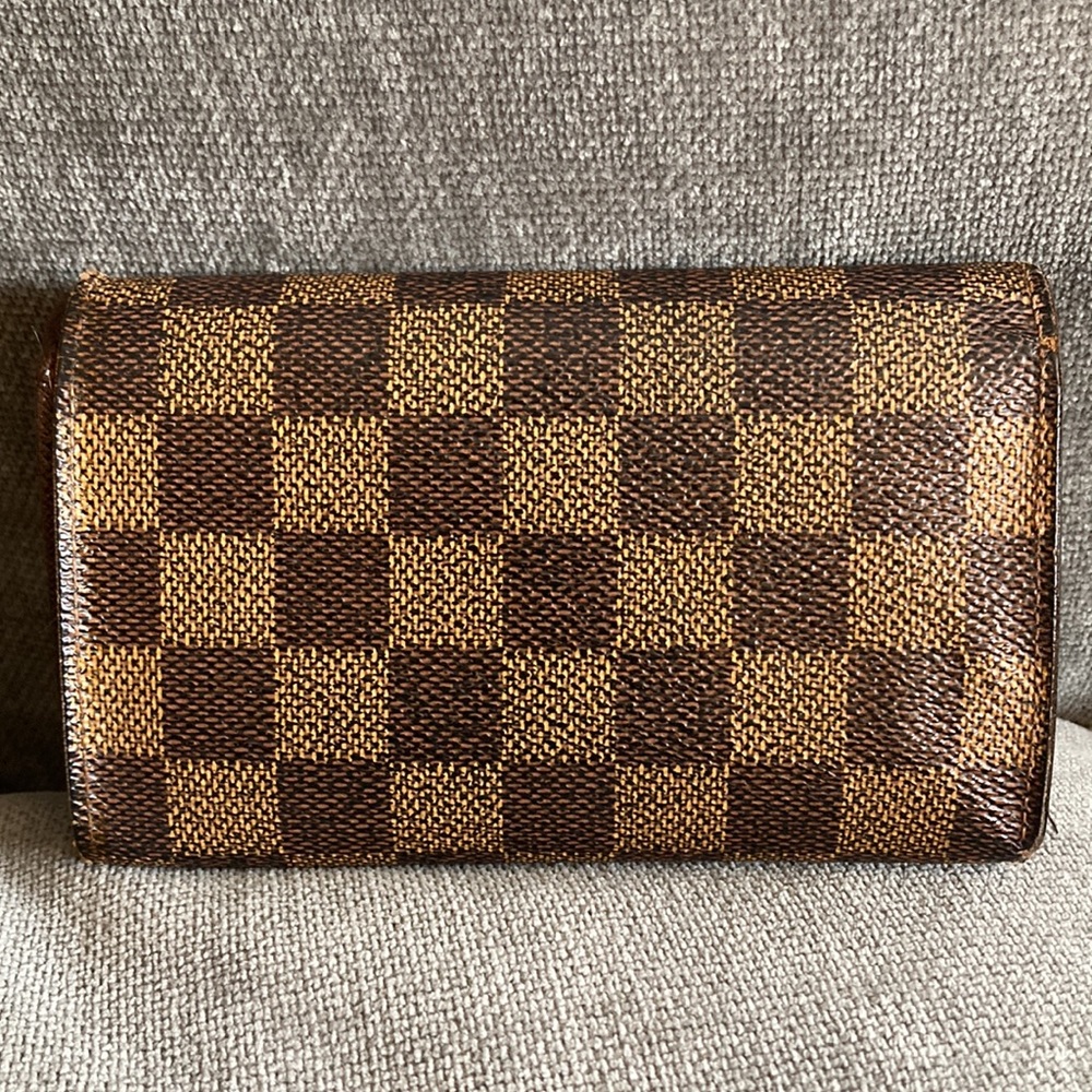 Louis Vuitton Damier Ebene Porte Monnaie Billets Tresor Wallet. - Picture 2 of 15